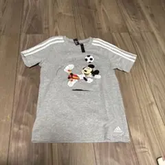adidas ミッキー Tシャツ グレー サッカー