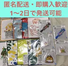 一番くじ　爬虫類&両生類　ラバー　タオル　セット　①