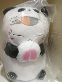 夏目友人帳　一番くじ　A賞　ニャンコ先生　パンダ着ぐるみぬいぐるみ