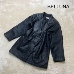 BELLUNA 本革 牛革100% レザージャケット M黒