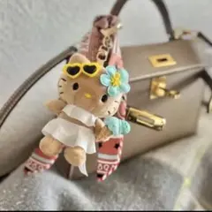 【新品未使用】日焼けキティちゃんキーホルダー