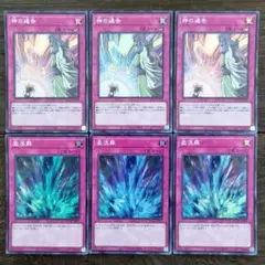 遊戯王 神の通告 激流葬 スーパー 各3枚