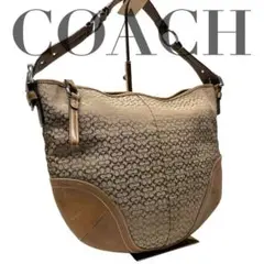 COACH トートバッグ シグネチャー キャンバス 肩がけ ベルト 0727