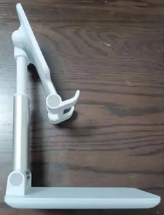 【2個セット】調整可能なホワイトスマホスタンド