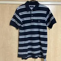 【美品】 FRED PERRY フレッドペリー ネイビー/ホワイト ポロシャツ
