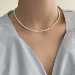 ミニ淡水パールネックレス