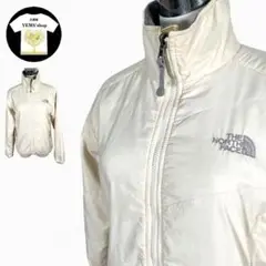 THE NORTH FACE ジャケット ブルゾン フルジップ 刺繍ロゴ 白系