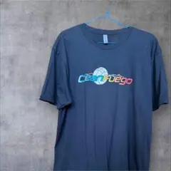 【NEXT LEVEL】CleanFuego ダークブルー Tシャツ XL 古着
