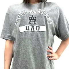 MVスポーツ SOUTH ALABAMA DAD Tシャツ L グレー古着