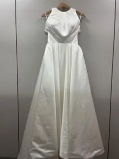 バックリボン サテン ウェディングドレス