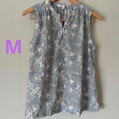 UNIQLO LIBERTY プリント　 ノースリーブ チュニック　M