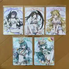 デート・ア・ライブ くじコレ イースター 特典 ブロマイド 5点セット