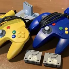 Nintendo 64 コントローラー コントローラーパック ジャンク品ふ