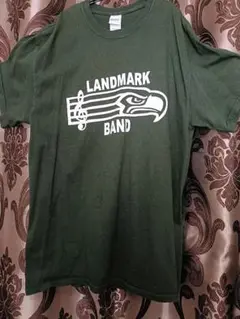 アメリカ古着 プリントtシャツ BAND ダークグリーン 深緑 M