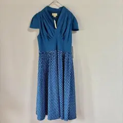 【新品未使用】Lindy Bop レトロ　水玉　ドットワンピース　 60年代風