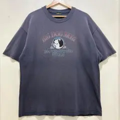 90s BIGDOG ヴィンテージ ネイビー サンフェード アニマルプリント 犬
