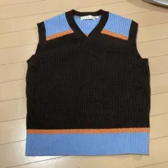 【CU】マルニ ウールメンズベスト チャコールグレ サイズ46 MARNI マルニ ベスト CVMG0091A0 UFC652 メンズ ノースリーブ
