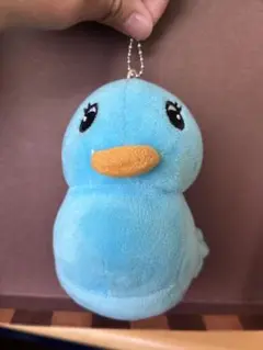 青い鳥のぬいぐるみマスコット ストラップ付き