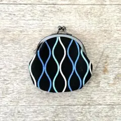波模様ミニ財布 コンパクト財布