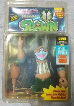 SPAWN series1 Clown 変身前 ライトニングバック 未開封