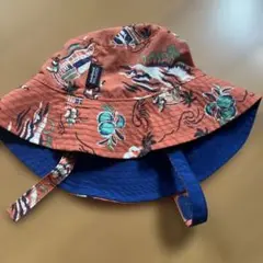 Patagonia ハット 12M オレンジ/ネイビー