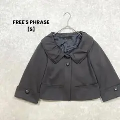 a623＊FREE'S PHRASE ボレロジャケット チャコールグレー【S】