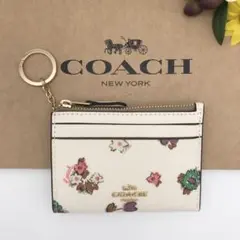 COACH ★大人気★ ID ケース スペースド フローラル パスケース 新品