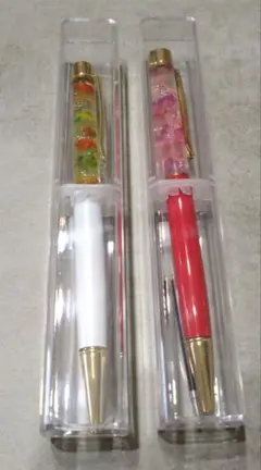 ハーバリウム　ボールペンケース入り　替芯付　2本セット
