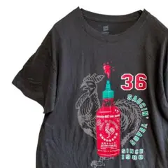 BFXM 広告 Tシャツ 古着 黒 シラチャーソース タイ ニワトリ 企業
