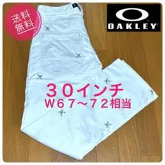 OAKLEY オークリー　GOLF　ゴルフ　３０　ホワイト　総柄
