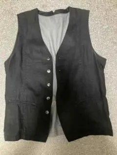 【美品】 COMME CA ISM ブラック ベスト M