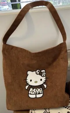 ハローキティ コーデュロイ ショルダーバッグ