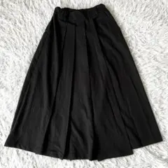 美品 はらぺこ商店 ワイドプリーツパンツ ブラック 袋付き M 2905