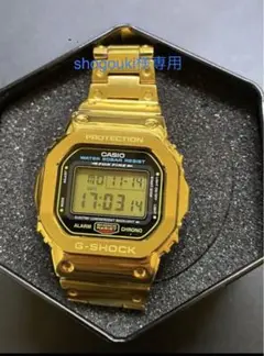 G-SHOCK DW-5600E フルメタルカスタム ステンレス ゴールド
