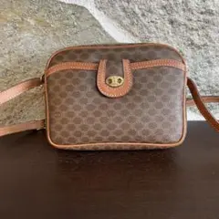 OLD CELINE ヴィンテージ マカダム レザー ショルダーバッグ