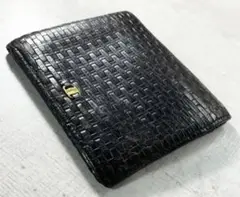 Ferragamo フェラガモ メンズ 二つ折り財布 黒 ビンテージ 匿名配送