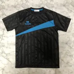 Kaepa ストライプ Tシャツ 160サイズ 黒/青