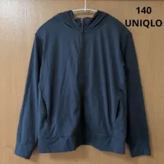 140 ネイビー UNIQLO UVカットパーカー GUジーユー