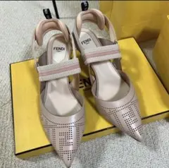 【1回のみ着用】FENDI フェンディ パンプス レザー