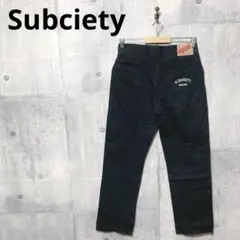 Subciety サブサエティー メンズ チノパン M ブラック ワークパンツ