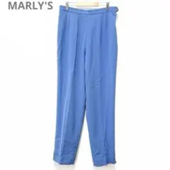 A1664イタリア製/海外/ブルー系テーパードパンツ/綺麗め/上品/46