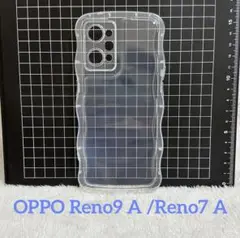 オッポOPPO Reno9 A /Reno7 A ケース クリア ウェーブ