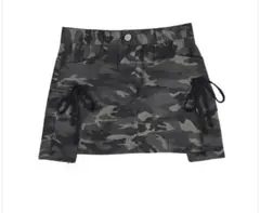 AEAE Cargo Ribbon Mini Skirts