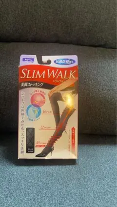 ■新品■SLIM WALK 美脚ストッキング M-Lブラック