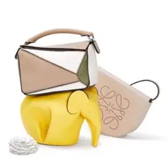 美品!値下げ不可・LOEWE パズルミニ アボカドグリーンu0026クリーミーサンド