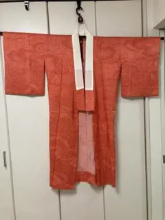 赤い花柄 長襦袢