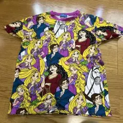 ラプンツェル プリント Tシャツ S ディズニー
