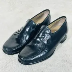 【MARELLI】マレリー 黒 レザー ローファー スリッポン ビジネスシューズ