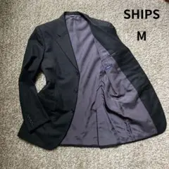 SHIPS シップス　テーラードジャケット　ブラック　黒　38 M