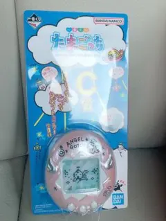 たまごっち　一番くじ Ｃ賞　てんしっちのコンパクトミラー ピンク